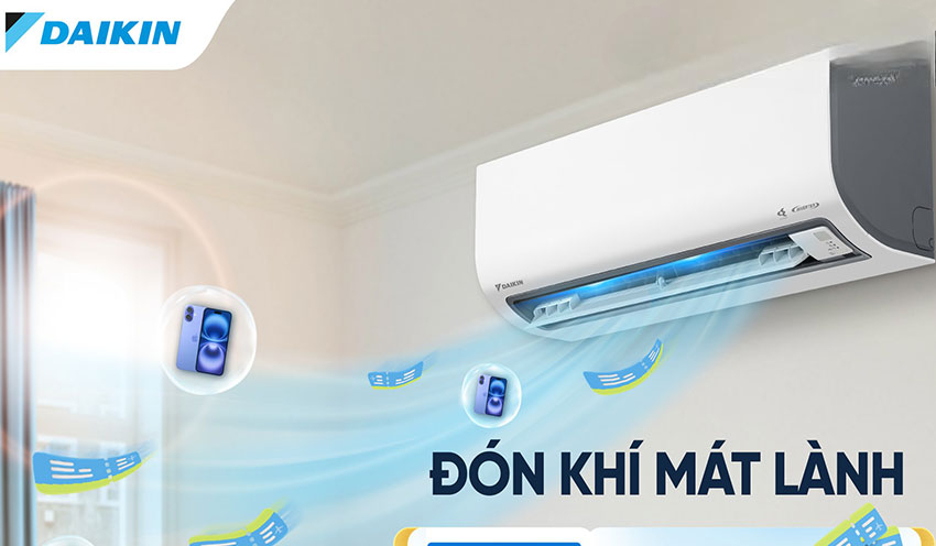 Máy lạnh Daikin FTKF35ZVMV hoạt động siêu êm Máy lạnh Daikin FTKF35ZVMV hoạt động siêu êm