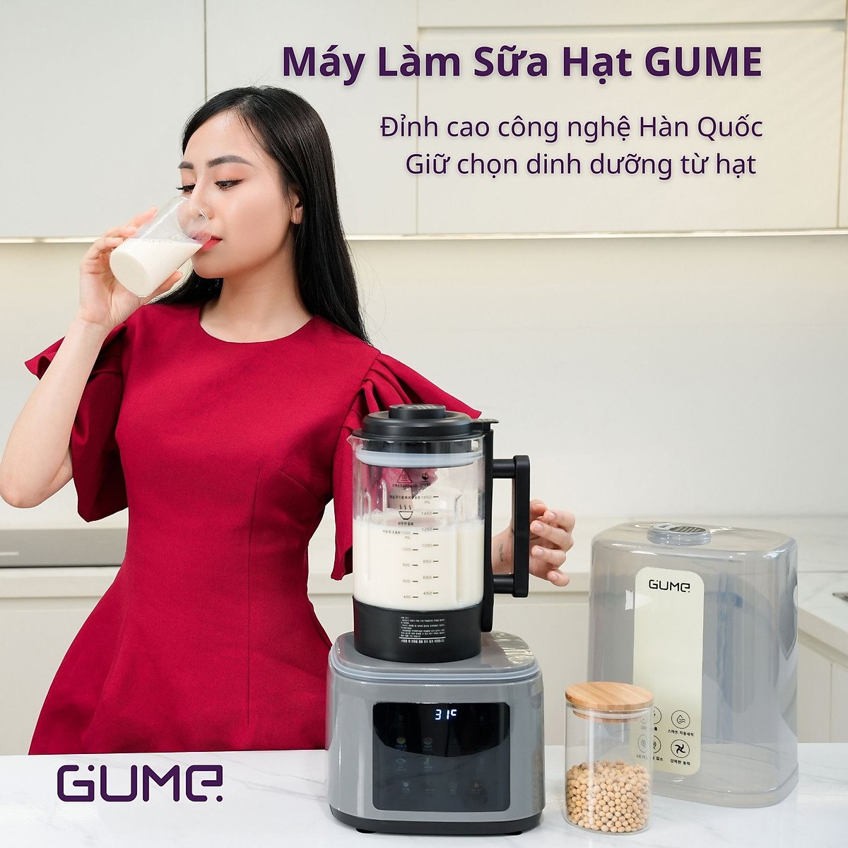 Máy làm sữa hạt đa năng Gume GMNMM-2201 Máy làm sữa hạt đa năng Gume GMNMM-2201