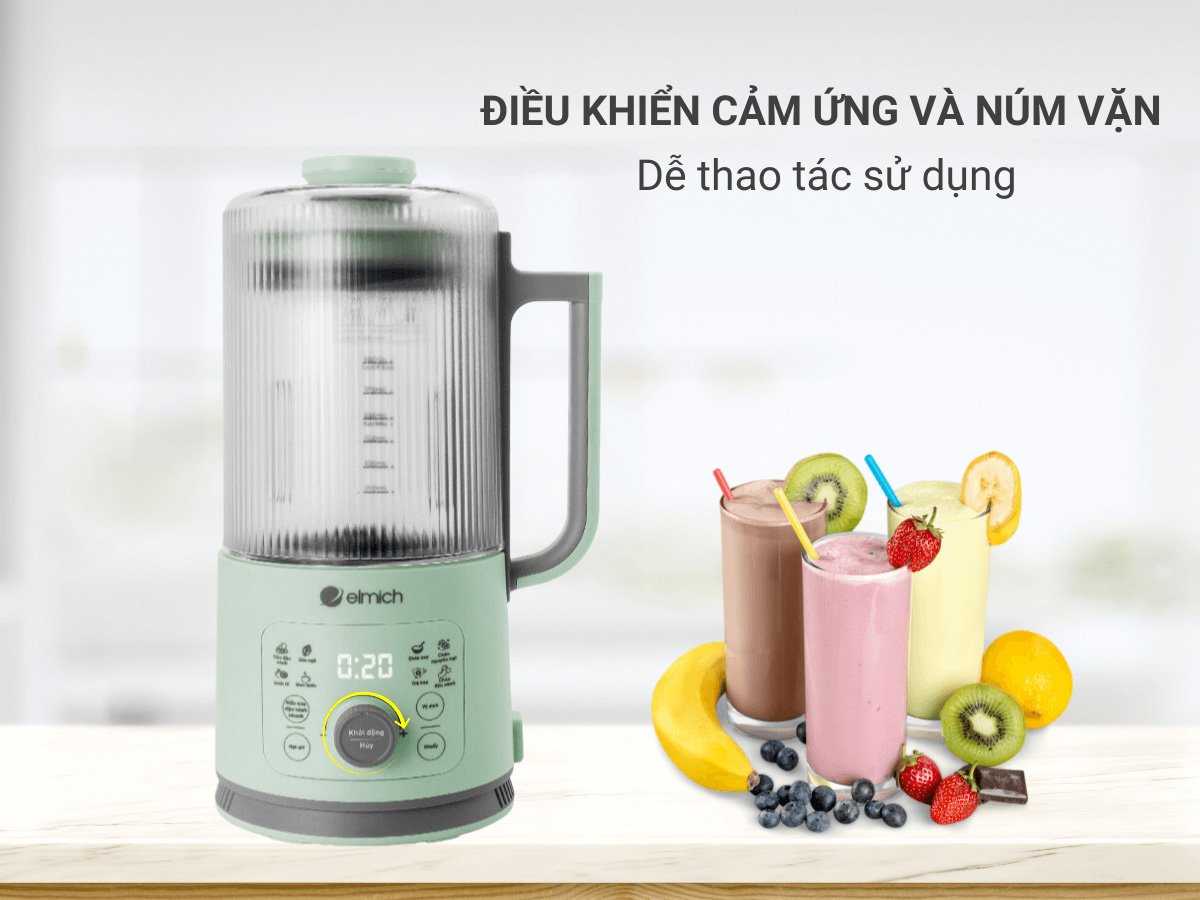 Elmich CBE-8720 dễ dàng sử dụng với núm vặn Máy xay nấu Elmich CBE-8720