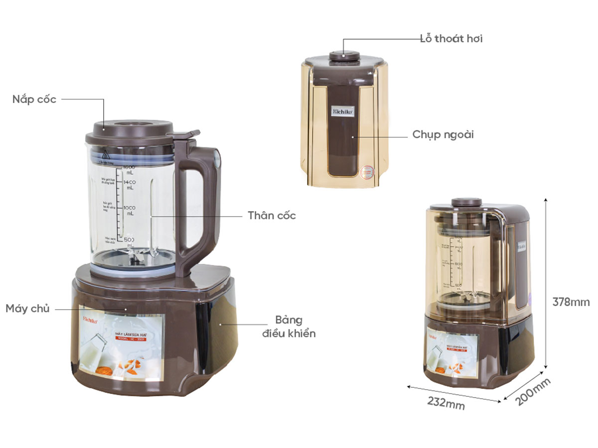 Máy làm sữa hạt Hichiko HC-3501
