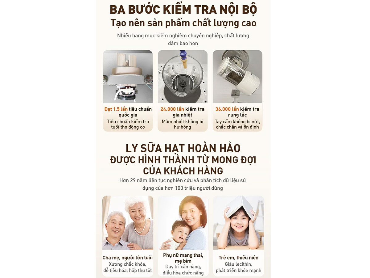 Máy làm sữa hạt Joyoung JSM-135 1.2 lít
