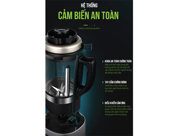 Hệ thống cảm biến an toàn Máy làm sữa hạt Roler RB-4156A