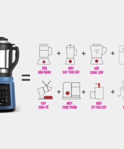 Máy xay nấu và làm sữa hạt đa năng Roler RB-4157A (Kèm vỉ hấp và lưới lọc)