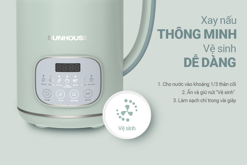 Sunhouse SHD5260 có chế độ tự vệ sinh Sunhouse SHD5260