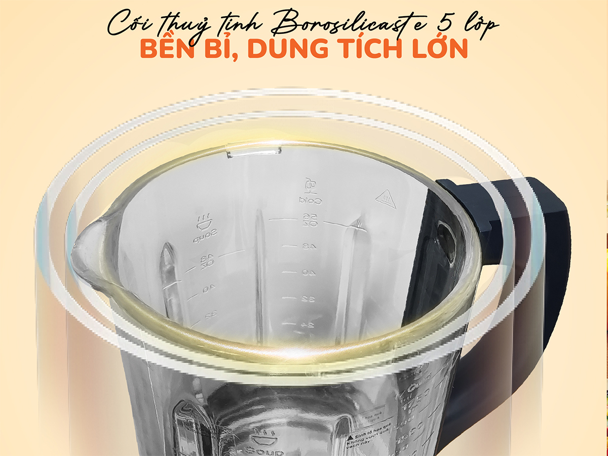 Cối xay làm từ thủy tinh Máy làm sữa hạt