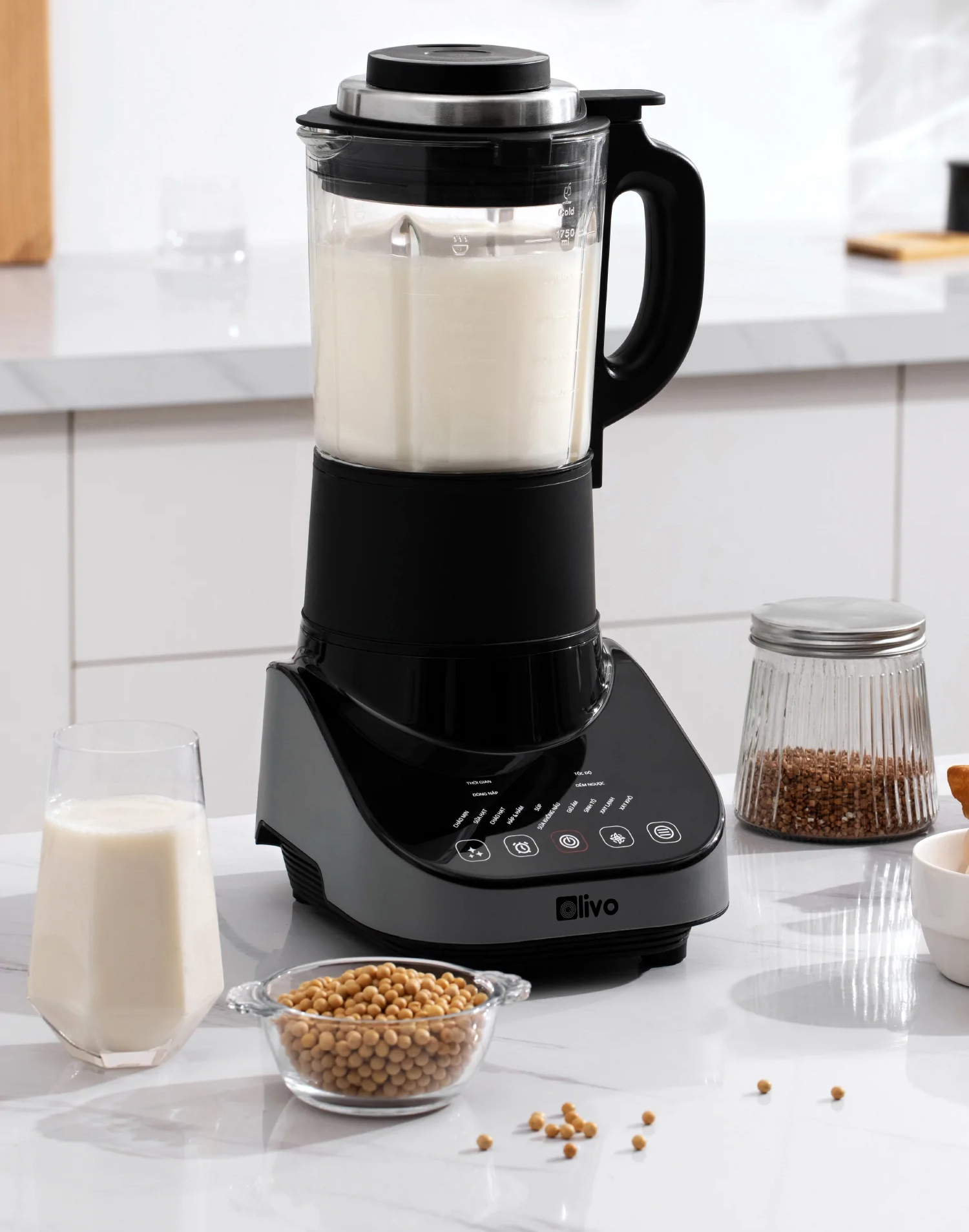 Máy xay nấu đa năng CB20 của OLIVO sở hữu công suất hoạt động khá mạnh mẽ