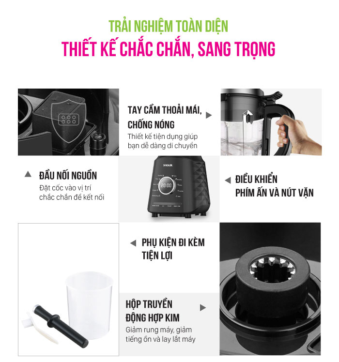 Các bộ phận của máy xay nấu máy xay nấu đa năng