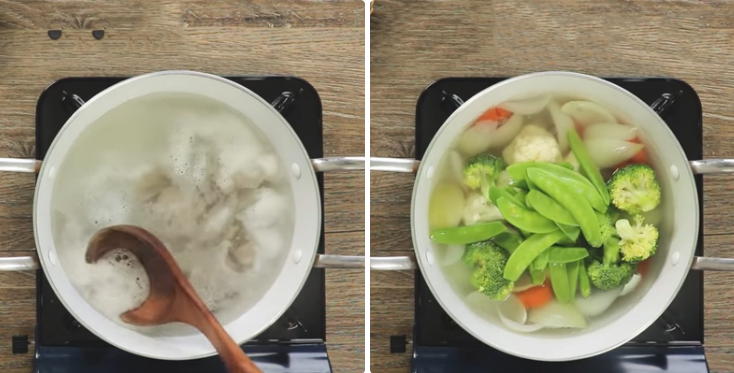 Chế biến nước dùng Canh bóng thả Hà Nội Chế biến nước dùng Canh bóng thả Hà Nội
