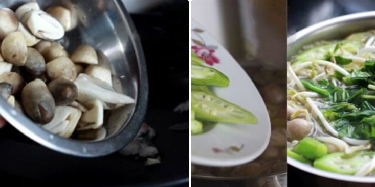 Nấu canh chua nấm Canh chua nấm rơm Nấu canh chua nấm Canh chua nấm rơm