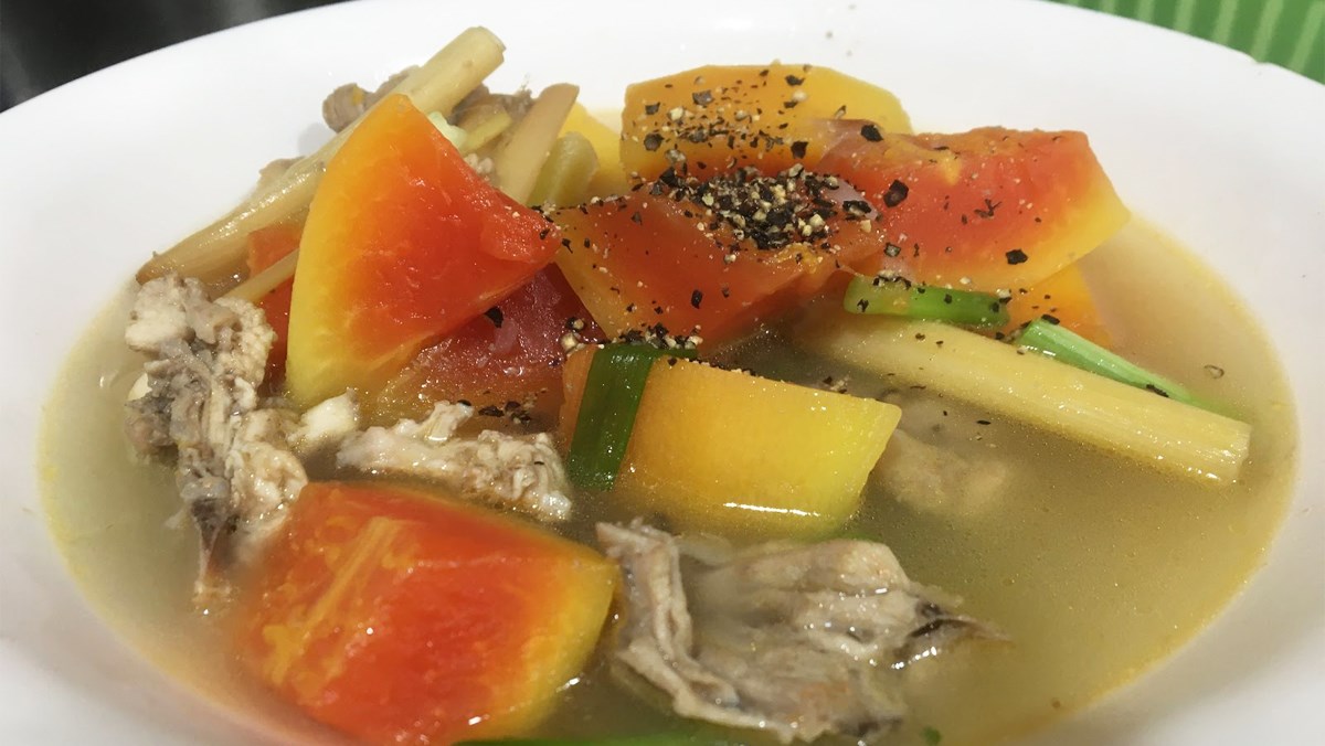 canh gà hầm đu đủ dân dã ngon ngọt 