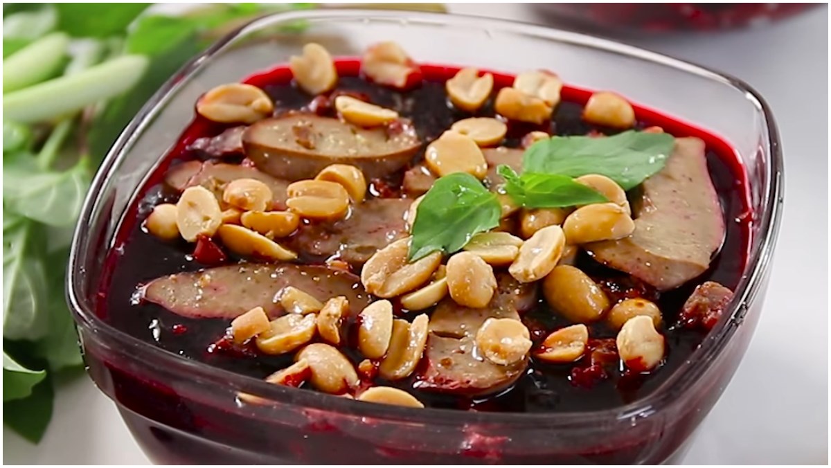 Tiết canh củ dền Tiết canh củ dền