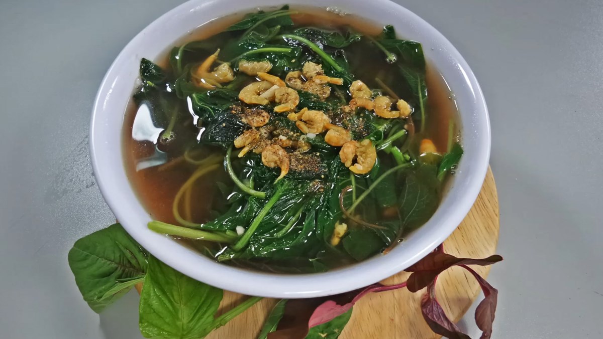 2 Cách nấu canh rau dền nấu tôm khô ngon ngọt, thanh mát cơ thể