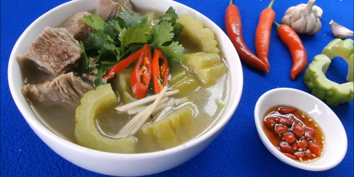 canh khổ qua thịt bò ngon bổ thanh mát giải nhiệt canh khổ qua thịt bò ngon bổ thanh mát giải nhiệt