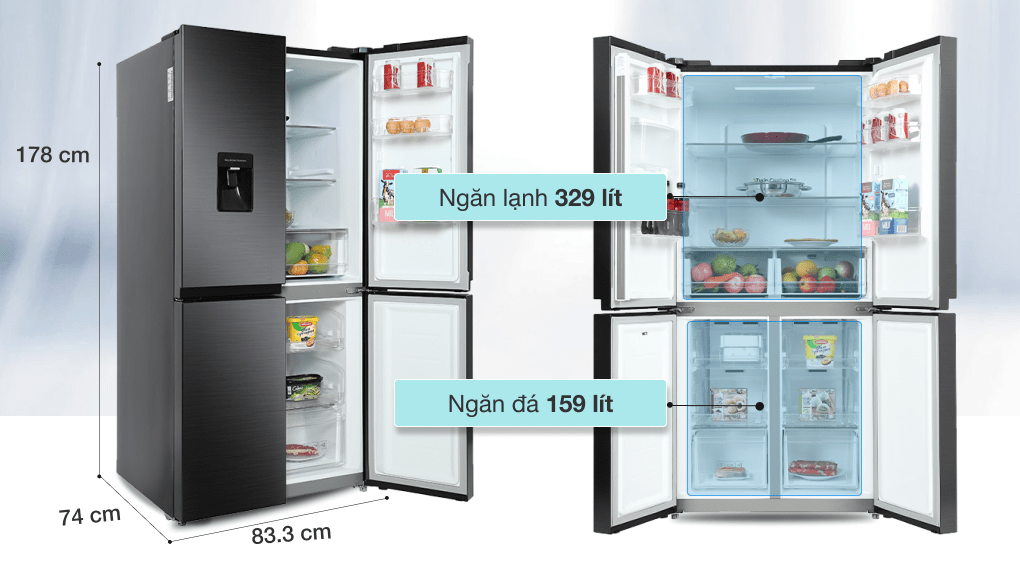 Ax881 tải ứng dụng Inverter 4 Cánh RF48A4010B4/SV 488 Lít – Dung Tích Lớn, Thiết Kế Sang, Bảo Quản Hiệu Quả