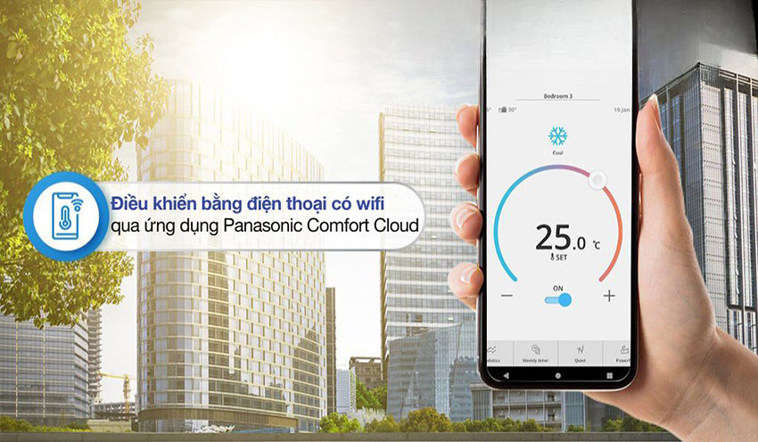 Máy lạnh được tích hợp tính năng điều khiển thông minh tiện lợi cho người dùng Máy lạnh được tích hợp tính năng điều khiển thông minh tiện lợi cho người dùng