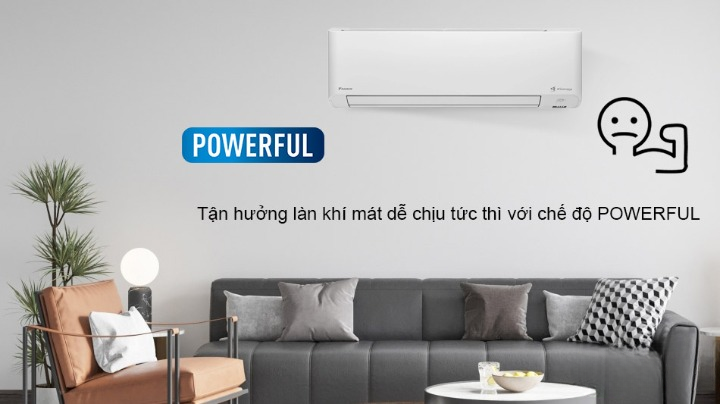Tốc độ làm mát khi nhiệt độ trong phòng và ngoài trời có sự chênh lệch lớn Tốc độ làm mát khi nhiệt độ trong phòng và ngoài trời có sự chênh lệch lớn