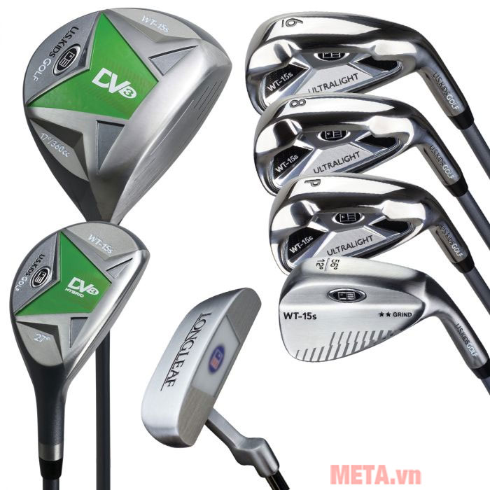 Bộ gậy golf trẻ em US Kids Golf UL57 có 7 gậy US Kids Golf UL57