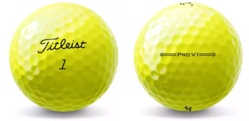 Bóng golf màu vàng Bóng golf màu vàng