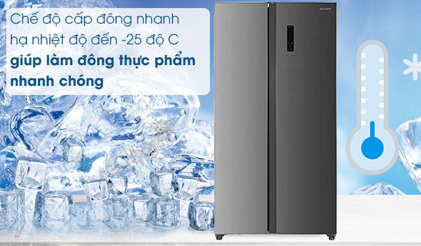 tính năng có ở tủ lạnh Sharp SJ-SBX530V-SL tính năng có ở tủ lạnh Sharp SJ-SBX530V-SL
