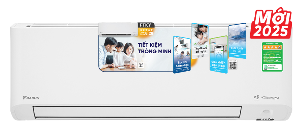 5 Yếu tố giúp điều hòa Đaikin 12000 1 chiều FTKY35ZVMV làm mát vượt trội - Ax88com