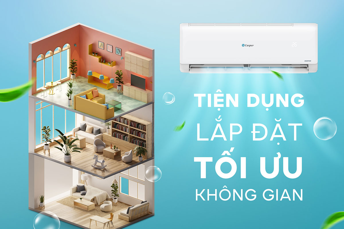 điều hòa Casper 12000 1 chiều GC-12IB36 tính năng hữu ích, tiện dụng điều hòa Casper 12000 1 chiều GC-12IB36 tính năng hữu ích, tiện dụng