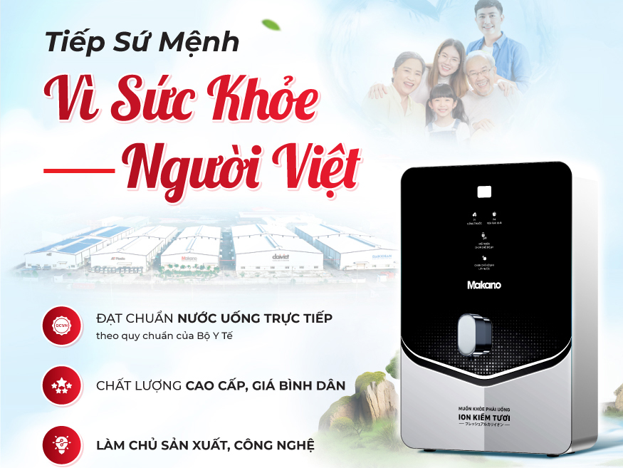Máy phù hợp với mọi máy lọc nước RO Máy biến đổi nước RO thành nước ion kiềm tươi
