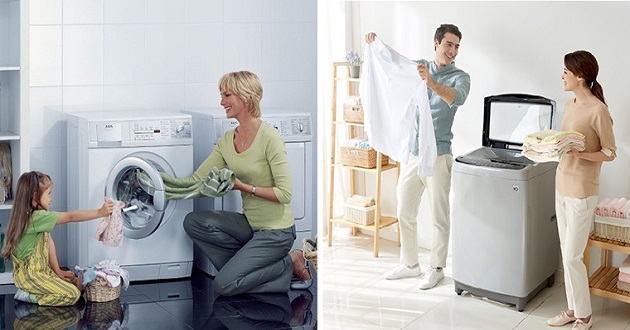 So sánh nên mua máy giặt cửa trên hay cửa trước tốt hơn 2025