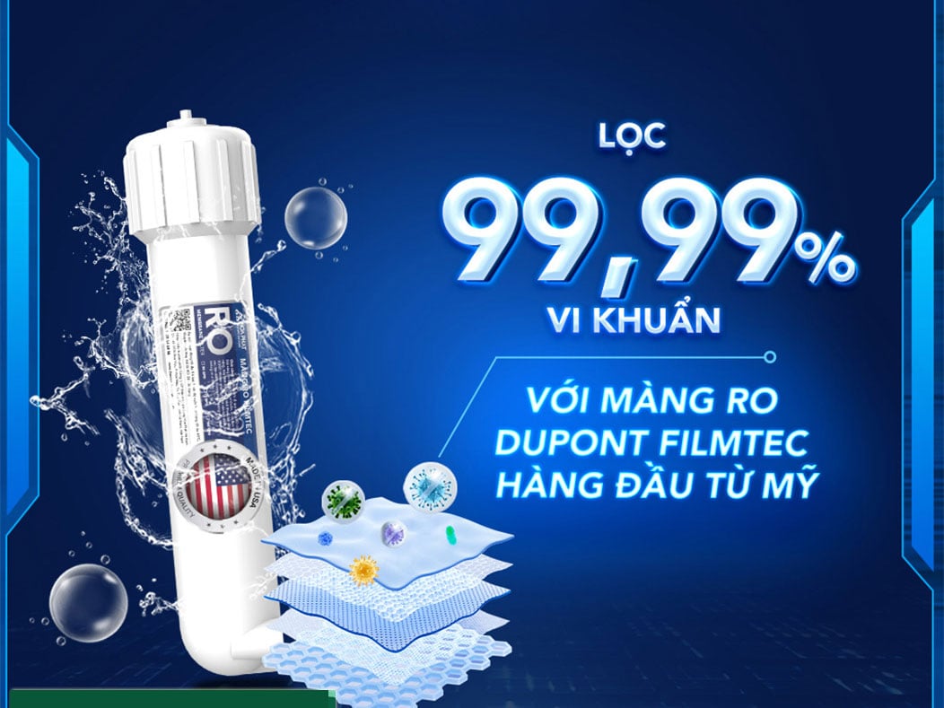 HPA886 dùng màng RO của Mỹ HPA886