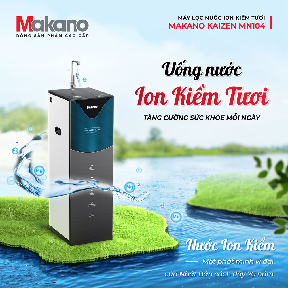 Máy lọc nước ion kiềm tươi Makano lọc nước nhanh Máy lọc nước ion kiềm tươi Makano