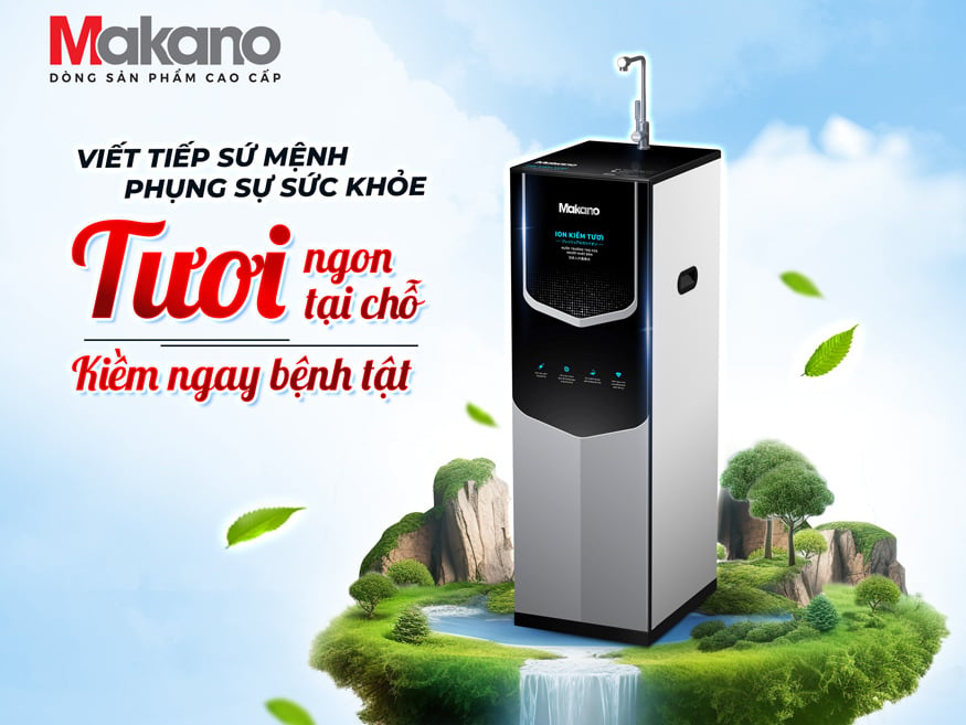 Máy lọc nước ion kiềm tươi Makano MN169 Máy lọc nước ion kiềm tươi Makano MN169