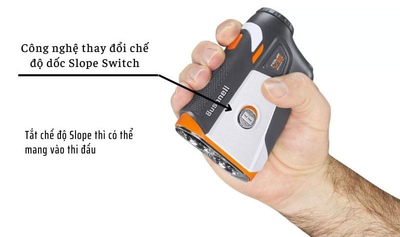 Ống nhòm Bushnell giúp người chơi xác định khoảng cách tới lỗ chính xác Ống nhòm đo khoảng cách Bushnell