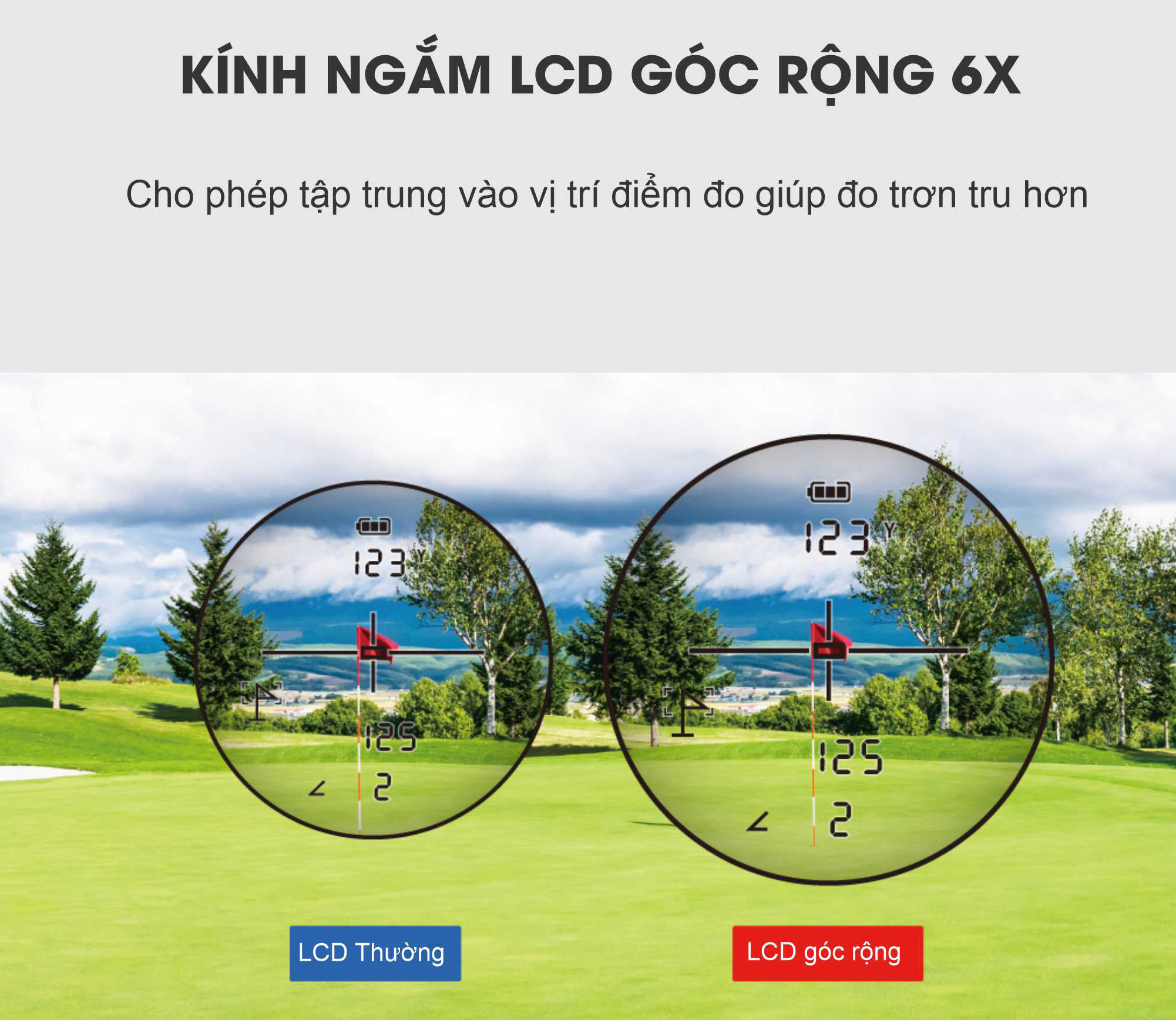 Ống nhòm đo khoảng cách Shot Navi có độ phóng đại 6x Ống nhòm đo khoảng cách Shot Navi