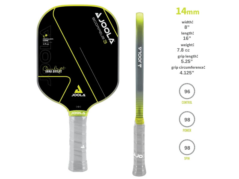 Vợt Pickleball Joola Anna Bright Scorpeus 3 14mm