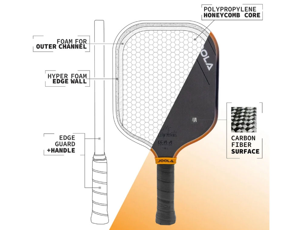 Vợt Pickleball Joola Collin Johns Scorpeus 3S 16mm Vợt Pickleball Joola Collin Johns Scorpeus 3S 16mm