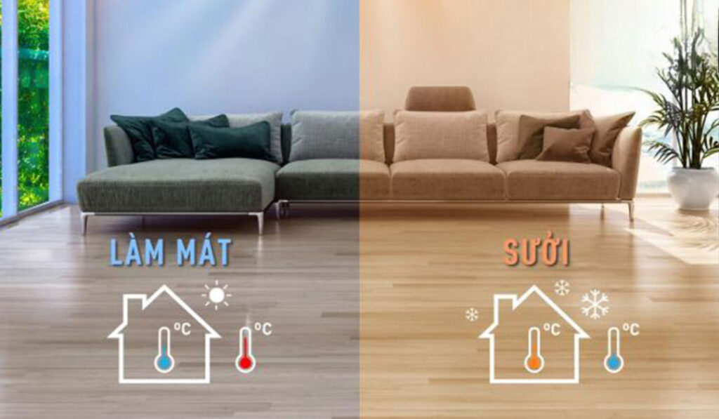 Khả năng làm lạnh và sưởi ấm của điều hòa casper