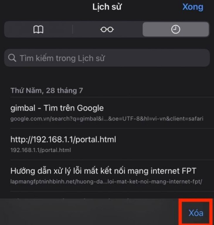 Click chọn