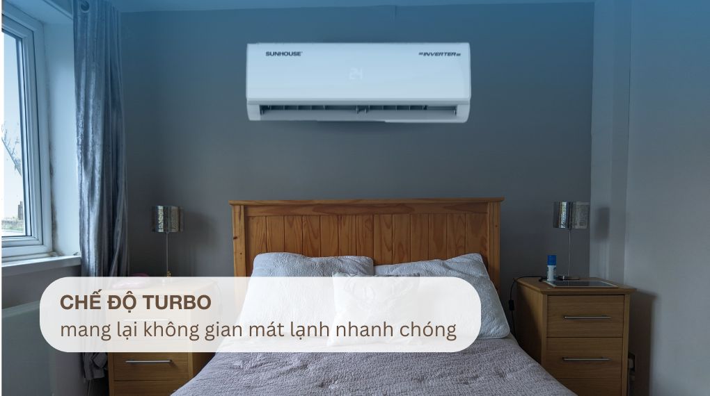 Máy lạnh Sunhouse SHR-AW24IC610 2.5 HP phù hợp với những Ax88 one giaitri tructuyen rộng lớn có diện tích từ 30 - 40m²