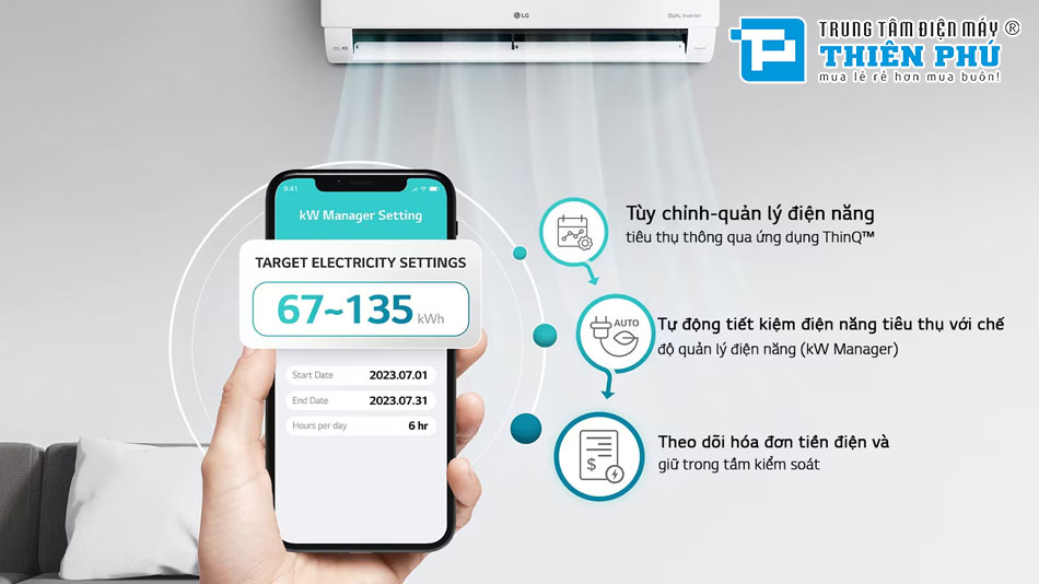 AX88 Sòng bạc phổ biến nhất LG 12000BTU 1 Chiều Inverter IEC12G1