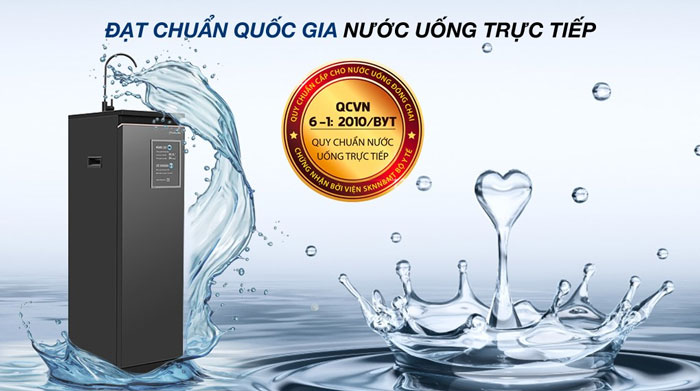 Nước sau lọc từ máy lọc nước RO Panasonic TK-CA812M-VN có thể uống trực tiếp