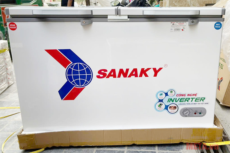 Tủ đông 2 ngăn 2 cánh Sanaky Inverter VH-5699W3 400 lít