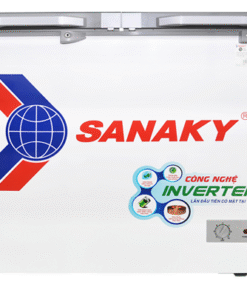 Tủ đông 2 ngăn đông và mát inverter Sanaky VH-2899W4K (220 lít, nắp kính xám)