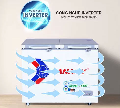 Tủ đông Inverter Sanaky VH-2599A4K (250 lít)sử dụng công nghệ Inverter hiện đại