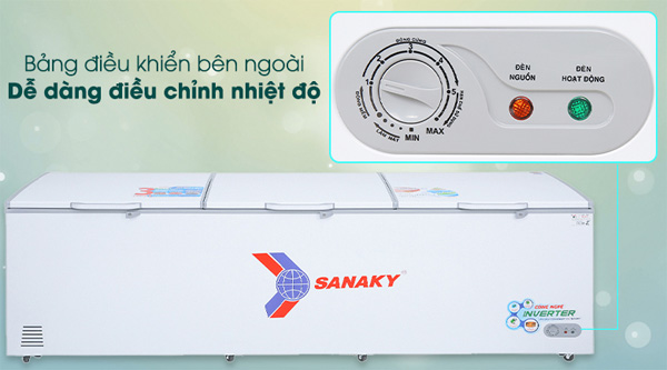 Sanaky VH 1399HY3 có bảng điều khiển bên ngoài Sanaky VH 1399HY3 có bảng điều khiển bên ngoài