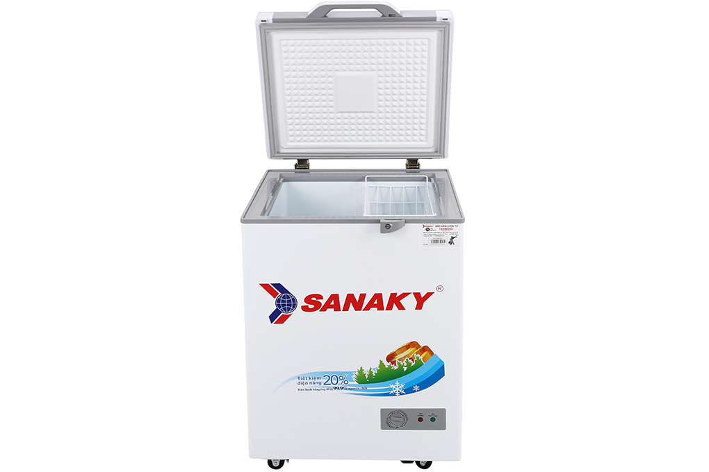 Tủ đông Sanaky 100 lít VH-1599HYK (kính xám)
