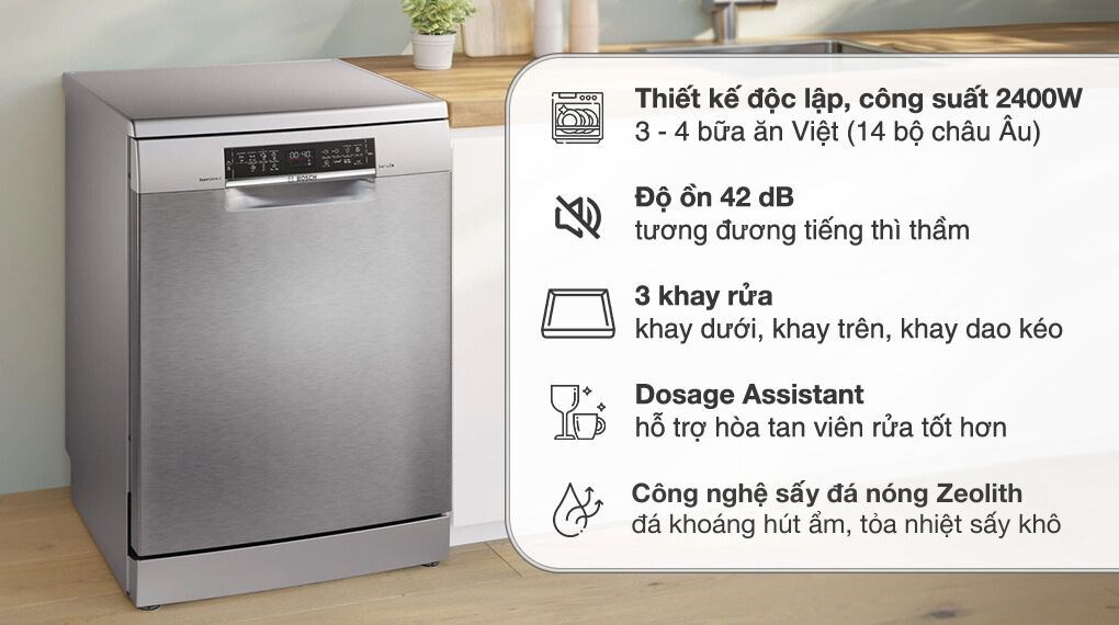 Máy rửa chén độc lập Bosch Máy rửa chén độc lập Bosch