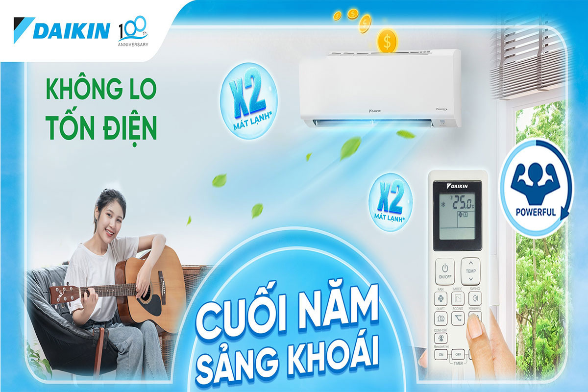 Điều hòa Daikin FTKB35ZVMV inverter cùng một số tiện ích đang chú ý Điều hòa Daikin FTKB35ZVMV inverter cùng một số tiện ích đang chú ý