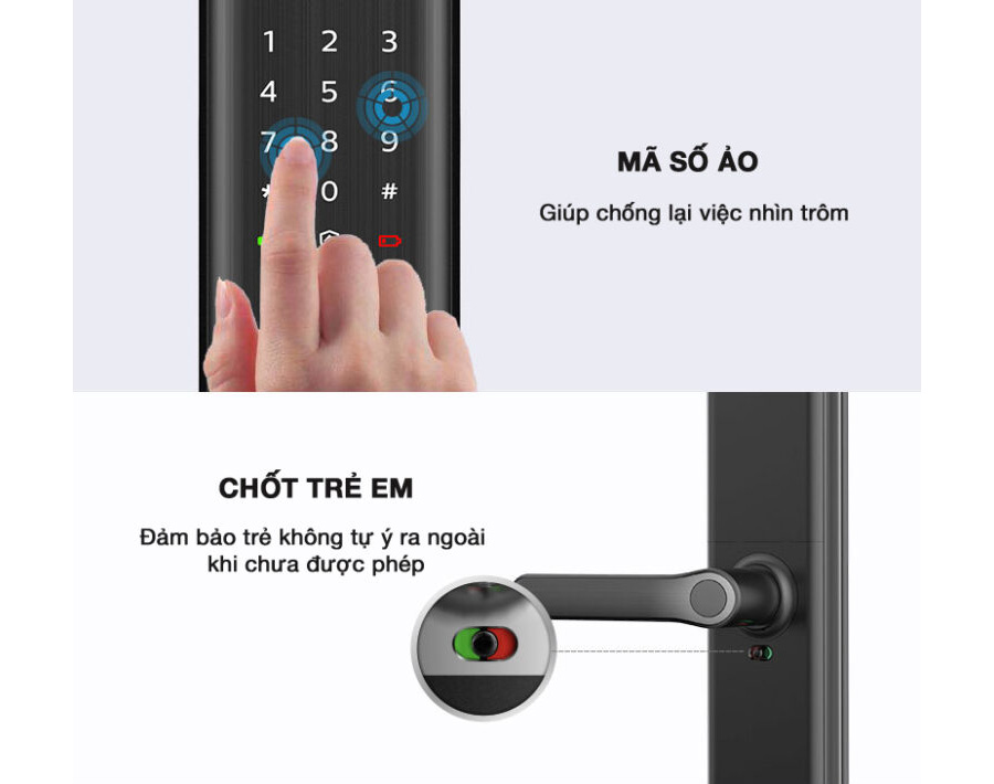 Tính năng an toàn mở rộng Khóa cửa thông minh Philips