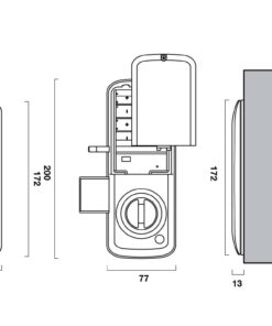 Khóa điện tử Hafele ER5100 (912.20.200)