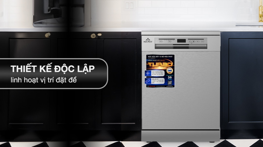 Máy rửa chén độc lập Hòa Phát HD F1306DBS Máy rửa chén độc lập Hòa Phát HD F1306DBS