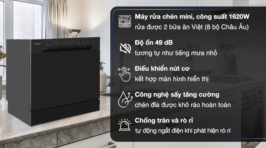 Máy rửa chén mini Hafele HDW-T5531B Máy rửa chén mini Hafele HDW-T5531B